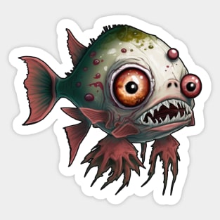 Zombie Fish Sticker